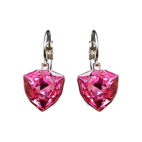 Серьги "Bermudu Trīsstūris (Rose)" с кристаллами Swarovski™